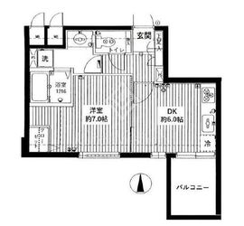 エクセルシオール新宿西戸山 7階 間取り図