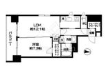 アリュージュ両国 1403 間取り図