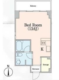 エスティメゾン麻布永坂 203 間取り図