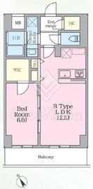 エスパシオ港北高田 505 間取り図