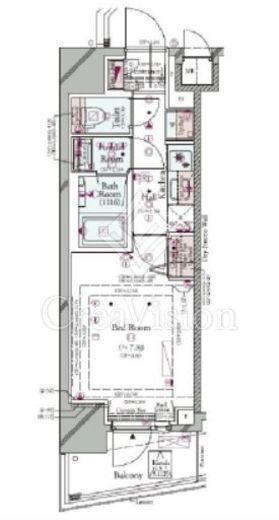 コンシェリア東京 HIGASHIJUJO RESIDENCE 9階 間取り図