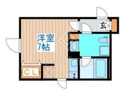 RARE代々木 201 間取り図