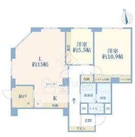 高輪マンション(高輪4) 5階 間取り図