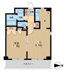 ガーデン目黒南 316 間取り図