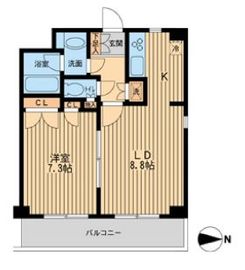 ガーデン目黒南 316 間取り図