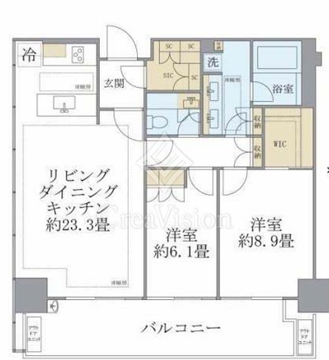 東京ガーデンテラス紀尾井町 住宅棟 16階 間取り図