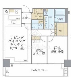 東京ガーデンテラス紀尾井町 住宅棟 16階 間取り図
