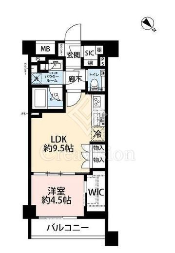 シティテラス文京小石川 4階 間取り図
