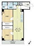 マンション目黒不動前 3階 間取り図