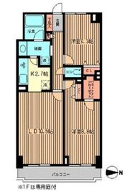 ファーストビレッジ白金台 402 間取り図