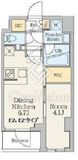 クレストコート南長崎 503 間取り図