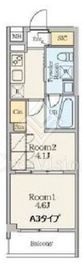 クレストコート南長崎 208 間取り図