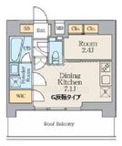 クレストコート南長崎 406 間取り図