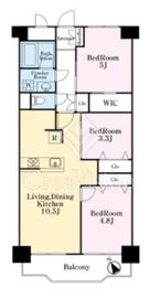 エクセル東陽町 8階 間取り図