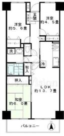 ジュネス 5階 間取り図