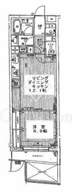 ベルヴィラージュ目黒 4階 間取り図
