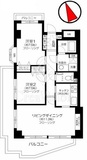 目黒青葉台グランドハイツ 2階 間取り図