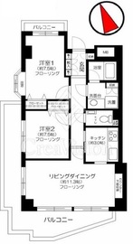 目黒青葉台グランドハイツ 2階 間取り図