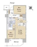 シティハウス巣鴨 14階 間取り図