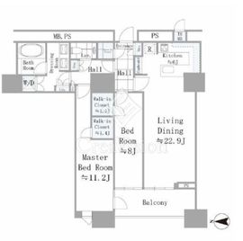 三田ガーデンヒルズ EAST HILL 9階 間取り図
