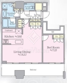 WORLD TOWER RESIDENCE 29階 間取り図