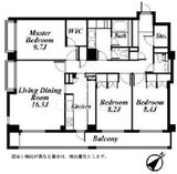 ボンドハウス元麻布 1階 間取り図