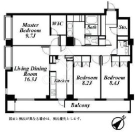 ボンドハウス元麻布 1階 間取り図
