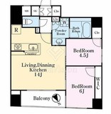 アスコットパーク銀座EAST 4階 間取り図