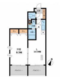 カッシア目黒 501 間取り図