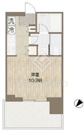 ブリリアタワー浜離宮 14階 間取り図