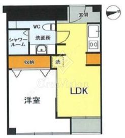 高輪グランドハイツ 4階 間取り図