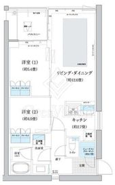 ガーデニエール砧ウエスト 417 間取り図