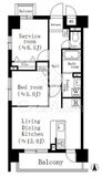 Ｗｈｉｔｅ　Ｓｔｏｒｋ叶屋 402 間取り図