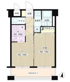 パークヒル三ツ沢 202 間取り図