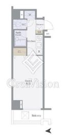 ヴェルト東新宿 2階 間取り図