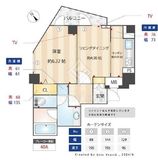グランステューディオ市ヶ谷薬王寺2 4階 間取り図
