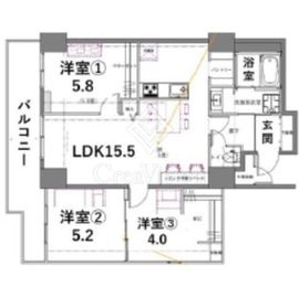シティコート目黒 4-304 間取り図