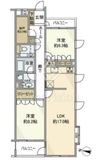 フォレセーヌ御殿山 2階 間取り図
