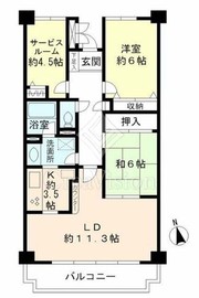 カルム赤羽 3階 間取り図