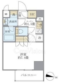 COCO-CHILL KAMEARI 604 間取り図