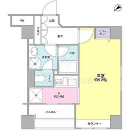 AKレジデンス 9階 間取り図