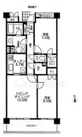 シャトレ美しが丘 202 間取り図
