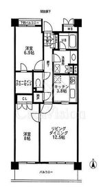 シャトレ美しが丘 203 間取り図