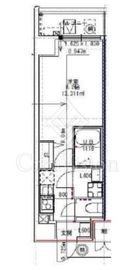 S-RESIDENCE押上パークサイド (エスレジデンス押上パークサイド) 201 間取り図