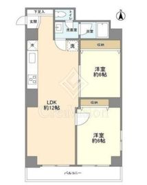 牛込ハイマンション 6階 間取り図