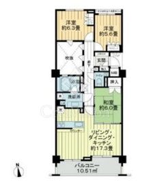 レクセル荻窪 5階 間取り図