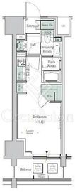 ONE ROOF RESIDENCE TAMACHI (ワンルーフレジデンス田町) 809 間取り図
