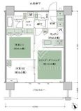 シティタワー新宿 22階 間取り図