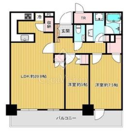 パークタワー西新宿 24階 間取り図