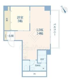 古河松原マンション 12階 間取り図